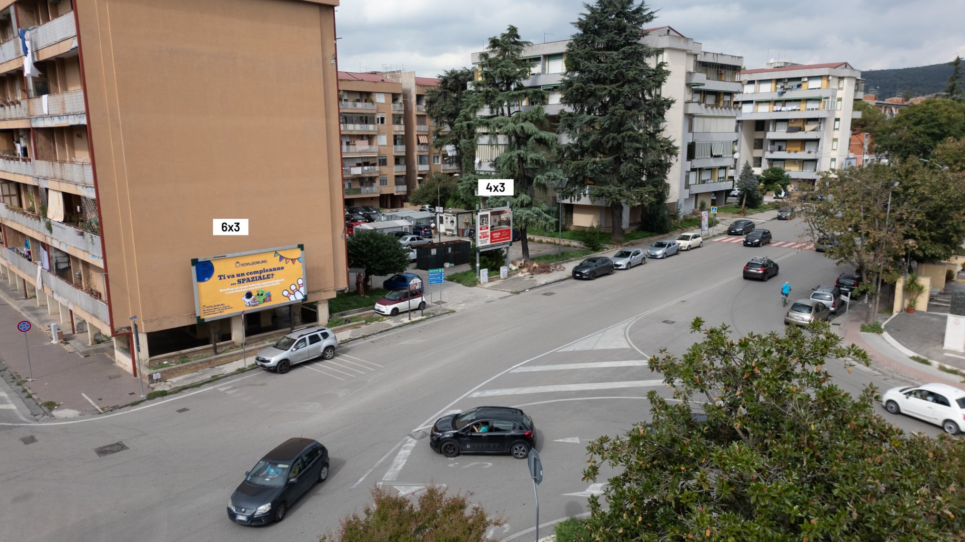 Impianto pubblicitario 6x3 a Caserta